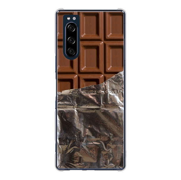 Xperia 5 SO-01M docomo 高画質仕上げ 背面印刷 ハードケース 板チョコ