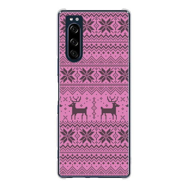 Xperia 5 SO-01M docomo 高画質仕上げ 背面印刷 ハードケース クリスマス