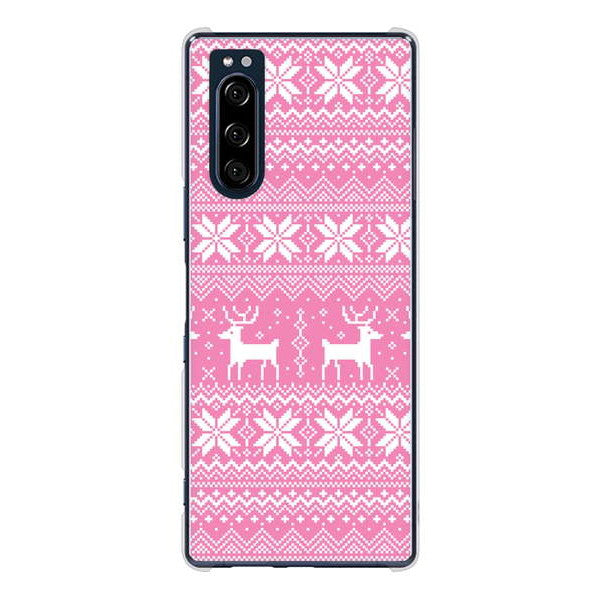 Xperia 5 SO-01M docomo 高画質仕上げ 背面印刷 ハードケース クリスマス