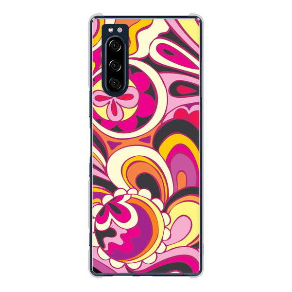 Xperia 5 SO-01M docomo 高画質仕上げ 背面印刷 ハードケース 【586 ブローアップカラー】