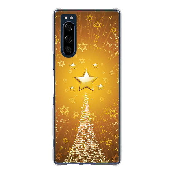 Xperia 5 SO-01M docomo 高画質仕上げ 背面印刷 ハードケース クリスマス