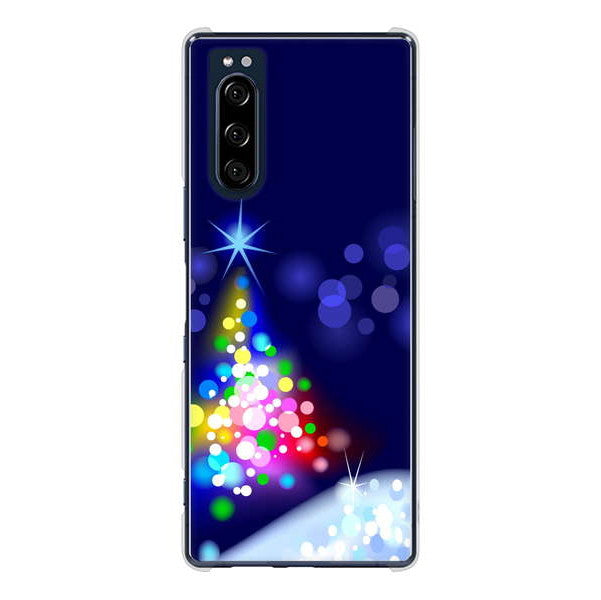 Xperia 5 SO-01M docomo 高画質仕上げ 背面印刷 ハードケース クリスマス