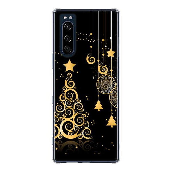 Xperia 5 SO-01M docomo 高画質仕上げ 背面印刷 ハードケース クリスマス