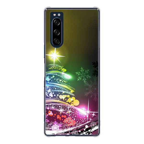 Xperia 5 SO-01M docomo 高画質仕上げ 背面印刷 ハードケース クリスマス
