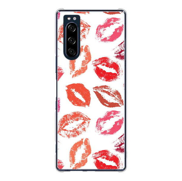 Xperia 5 SO-01M docomo 高画質仕上げ 背面印刷 ハードケース 【734 キスkissキス】