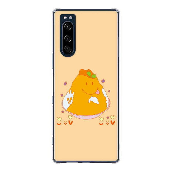 Xperia 5 SO-01M docomo 高画質仕上げ 背面印刷 ハードケース スイーツイラスト