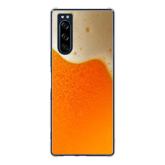 Xperia 5 SO-01M docomo 高画質仕上げ 背面印刷 ハードケース 生ビール