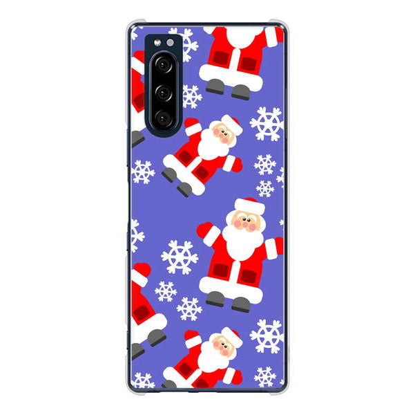 Xperia 5 SO-01M docomo 高画質仕上げ 背面印刷 ハードケース クリスマス