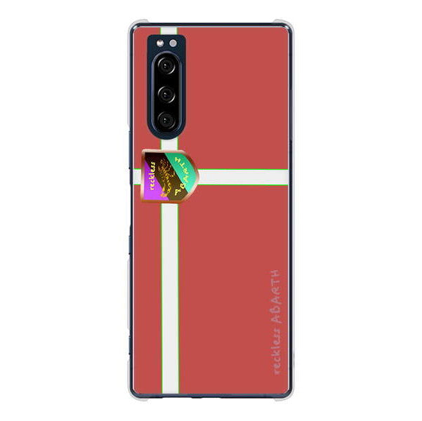 Xperia 5 SO-01M docomo 高画質仕上げ 背面印刷 ハードケース アバルト