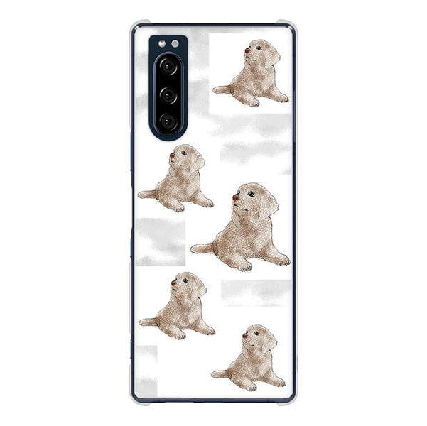 Xperia 5 SO-01M docomo 高画質仕上げ 背面印刷 ハードケース ラブラドールレトリバー
