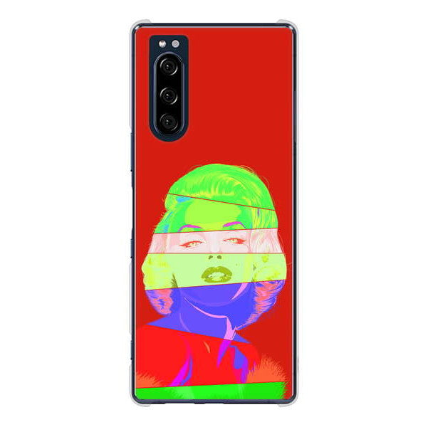 Xperia 5 SO-01M docomo 高画質仕上げ 背面印刷 ハードケース マリリンモンローデザイン