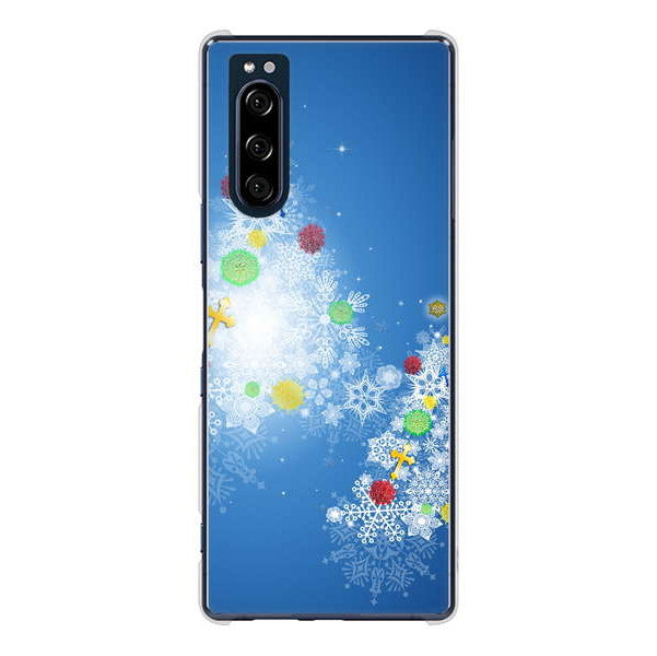 Xperia 5 SO-01M docomo 高画質仕上げ 背面印刷 ハードケース クリスマス