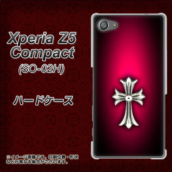 docomo エクスペリアZ5コンパクト SO-02H 高画質仕上げ 背面印刷 ハードケース【249 クロスレッド】