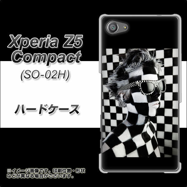 docomo エクスペリアZ5コンパクト SO-02H 高画質仕上げ 背面印刷 ハードケース【357 bk&wh】