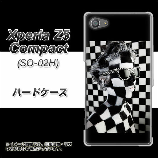 docomo エクスペリアZ5コンパクト SO-02H 高画質仕上げ 背面印刷 ハードケース【357 bk&wh】