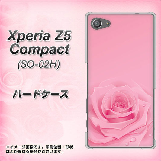 docomo エクスペリアZ5コンパクト SO-02H 高画質仕上げ 背面印刷 ハードケース【401 ピンクのバラ】