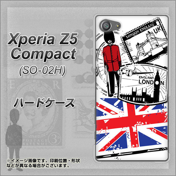 docomo エクスペリアZ5コンパクト SO-02H 高画質仕上げ 背面印刷 ハードケース【574 LONDON】