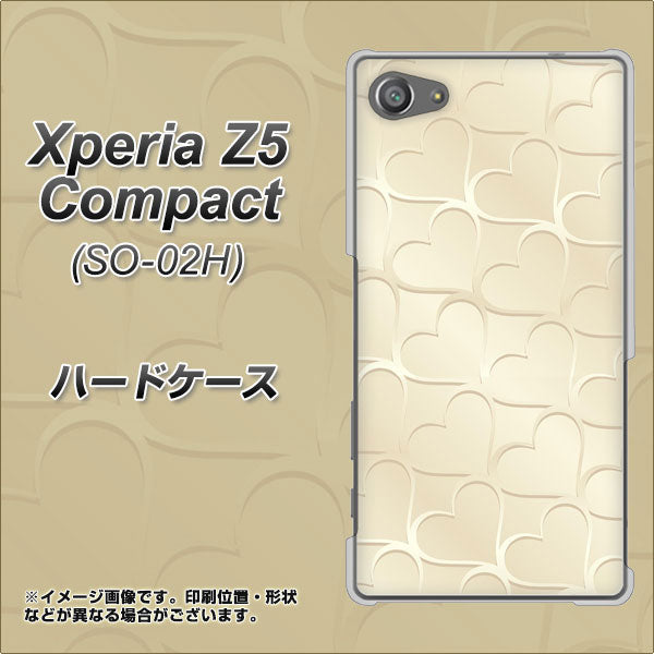 docomo エクスペリアZ5コンパクト SO-02H 高画質仕上げ 背面印刷 ハードケース【630 かくれハート】