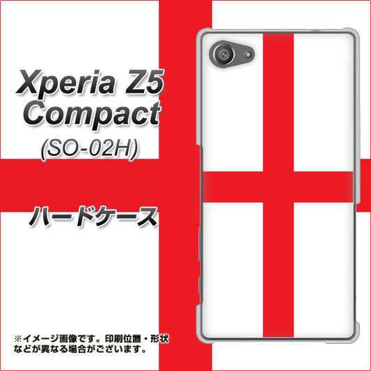 docomo エクスペリアZ5コンパクト SO-02H 高画質仕上げ 背面印刷 ハードケース【677 イングランド】