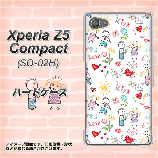 docomo エクスペリアZ5コンパクト SO-02H 高画質仕上げ 背面印刷 ハードケース【710 カップル】