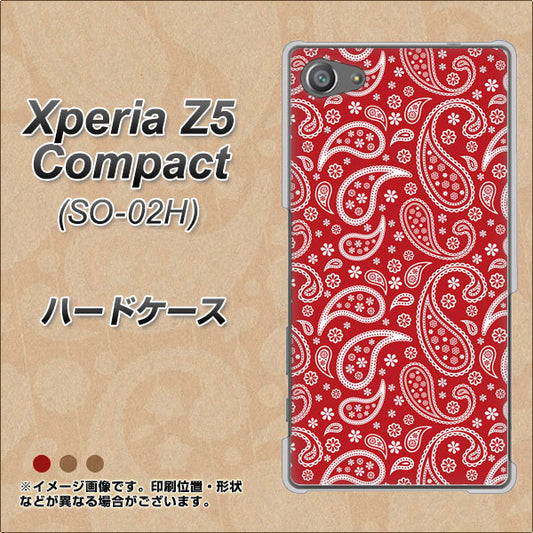 docomo エクスペリアZ5コンパクト SO-02H 高画質仕上げ 背面印刷 ハードケース【765 ペイズリーエンジ】