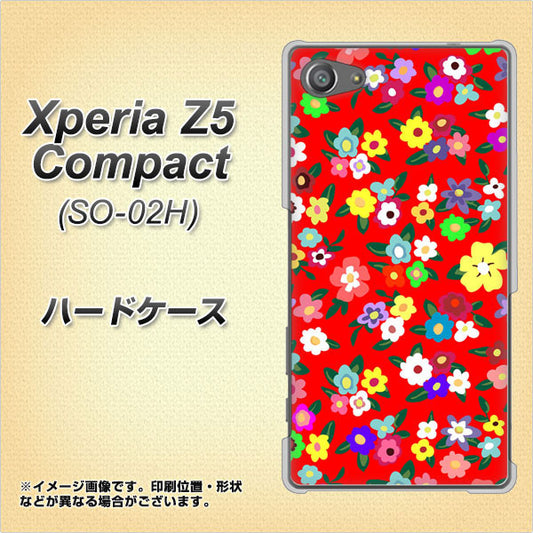 docomo エクスペリアZ5コンパクト SO-02H 高画質仕上げ 背面印刷 ハードケース【780 リバティプリントRD】