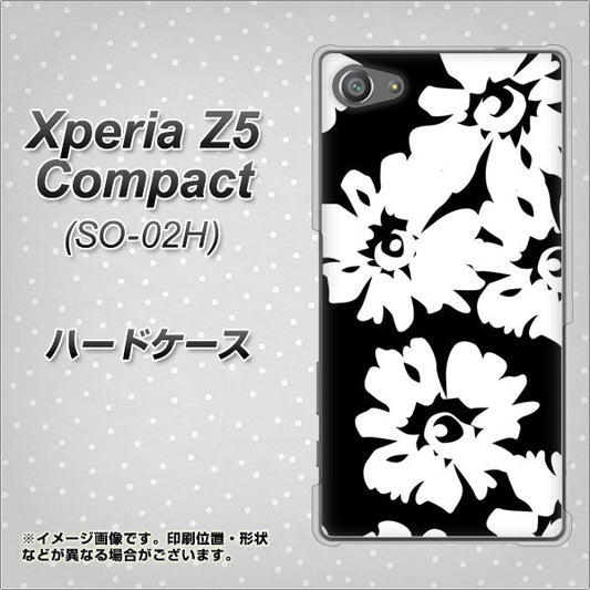 docomo エクスペリアZ5コンパクト SO-02H 高画質仕上げ 背面印刷 ハードケース【1215 モダンフラワー】