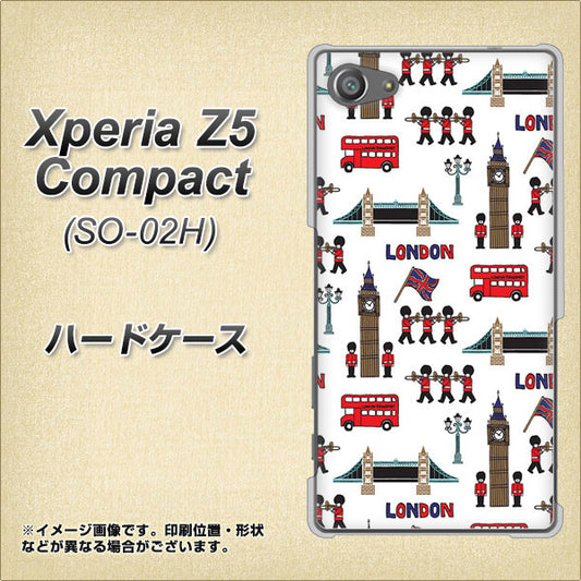 docomo エクスペリアZ5コンパクト SO-02H 高画質仕上げ 背面印刷 ハードケース【EK811 ロンドンの街】