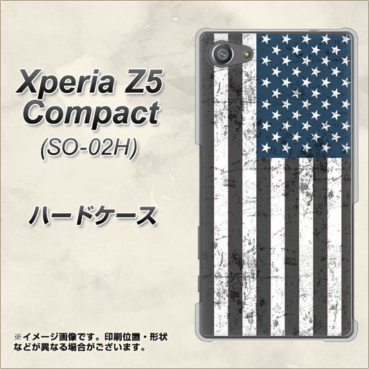 docomo エクスペリアZ5コンパクト SO-02H 高画質仕上げ 背面印刷 ハードケース【EK864 アメリカンフラッグビンテージ】