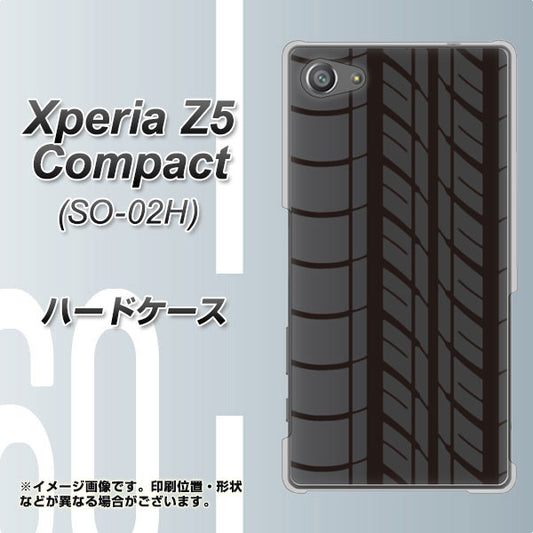 docomo エクスペリアZ5コンパクト SO-02H 高画質仕上げ 背面印刷 ハードケース【IB931 タイヤ】