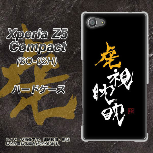 docomo エクスペリアZ5コンパクト SO-02H 高画質仕上げ 背面印刷 ハードケース【OE803 虎視眈々】