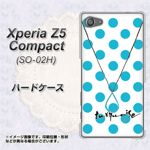 docomo エクスペリアZ5コンパクト SO-02H 高画質仕上げ 背面印刷 ハードケース【OE821 12月ターコイズ】