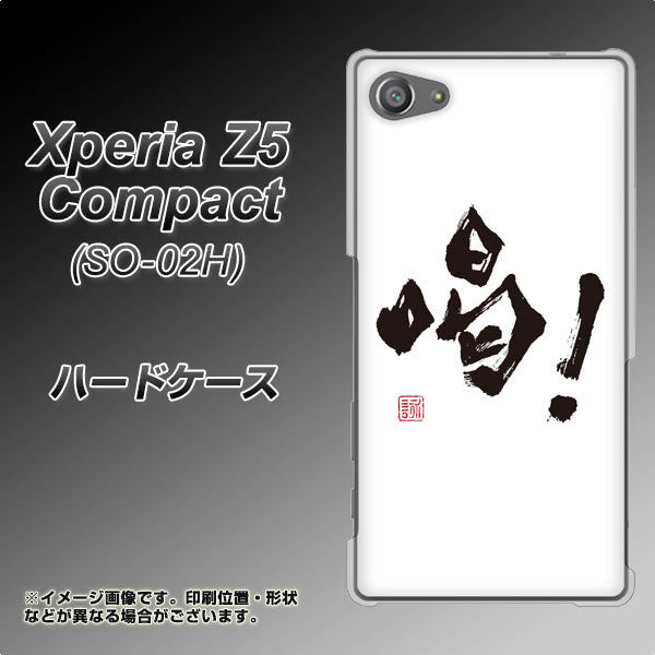 docomo エクスペリアZ5コンパクト SO-02H 高画質仕上げ 背面印刷 ハードケース【OE845 喝!】