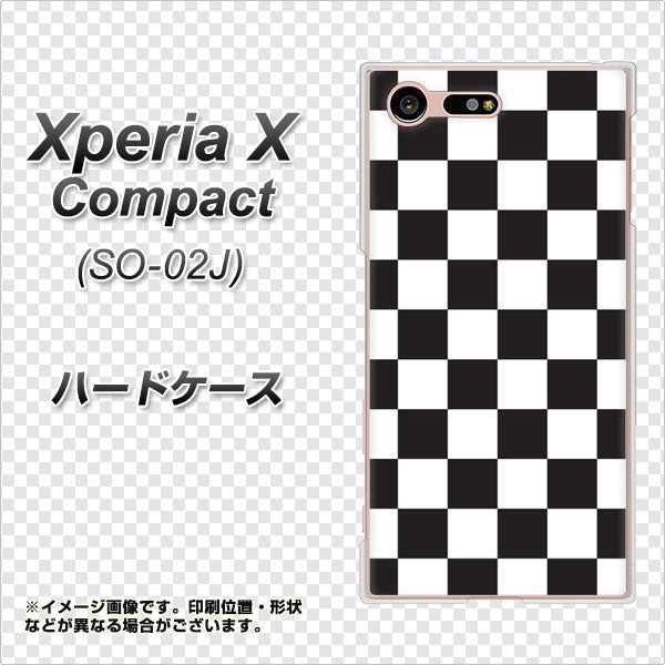 docomo エクスペリアXコンパクト SO-02J 高画質仕上げ 背面印刷 ハードケース【151 フラッグチェック】