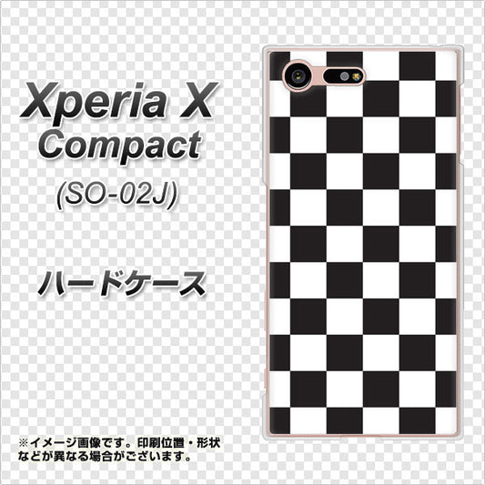 docomo エクスペリアXコンパクト SO-02J 高画質仕上げ 背面印刷 ハードケース【151 フラッグチェック】