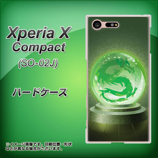 docomo エクスペリアXコンパクト SO-02J 高画質仕上げ 背面印刷 ハードケース【439 水晶に浮かぶ龍】