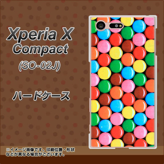 docomo エクスペリアXコンパクト SO-02J 高画質仕上げ 背面印刷 ハードケース【448 マーブルチョコ】