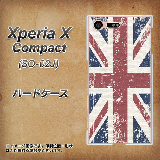 docomo エクスペリアXコンパクト SO-02J 高画質仕上げ 背面印刷 ハードケース【506 ユニオンジャック ビンテージ】