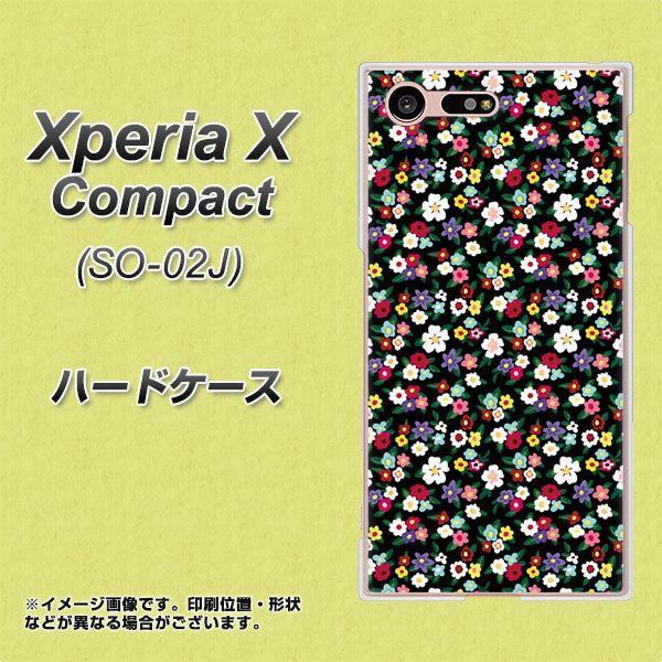 docomo エクスペリアXコンパクト SO-02J 高画質仕上げ 背面印刷 ハードケース【778 マイクロリバティプリントBK】