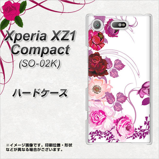 docomo エクスペリアXZ1 コンパクトSO-02K 高画質仕上げ 背面印刷 ハードケース【116 ６月のバラ】