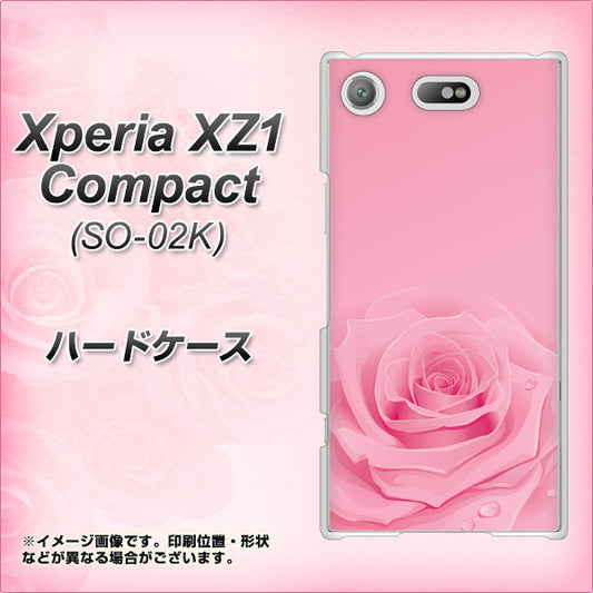 docomo エクスペリアXZ1 コンパクトSO-02K 高画質仕上げ 背面印刷 ハードケース【401 ピンクのバラ】