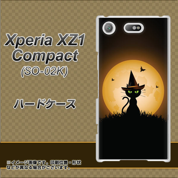 docomo エクスペリアXZ1 コンパクトSO-02K 高画質仕上げ 背面印刷 ハードケース【440 猫の魔法使い】