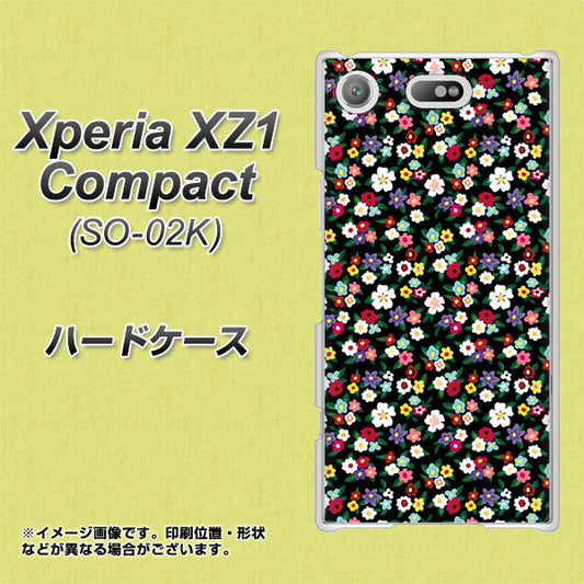 docomo エクスペリアXZ1 コンパクトSO-02K 高画質仕上げ 背面印刷 ハードケース【778 マイクロリバティプリントBK】