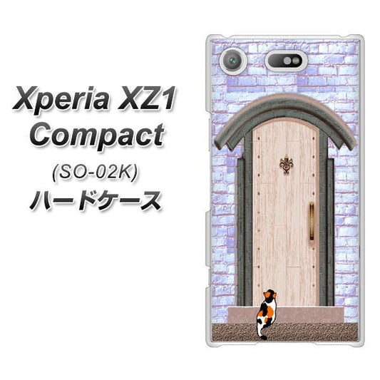 docomo エクスペリアXZ1 コンパクトSO-02K 高画質仕上げ 背面印刷 ハードケース【YA952 石ドア02 素材クリア】