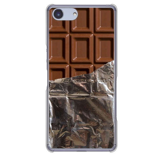 Xperia Ace SO-02L docomo 高画質仕上げ 背面印刷 ハードケース 板チョコ