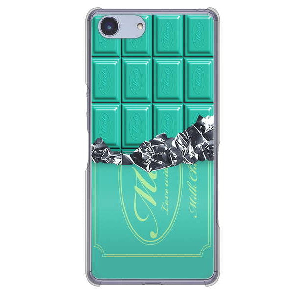 Xperia Ace SO-02L docomo 高画質仕上げ 背面印刷 ハードケース 板チョコ