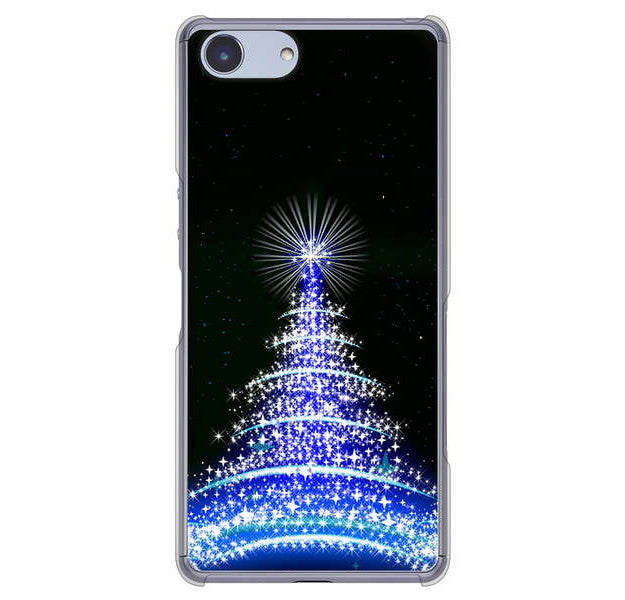 Xperia Ace SO-02L docomo 高画質仕上げ 背面印刷 ハードケース クリスマス