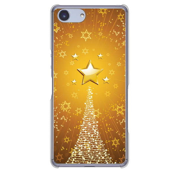 Xperia Ace SO-02L docomo 高画質仕上げ 背面印刷 ハードケース クリスマス