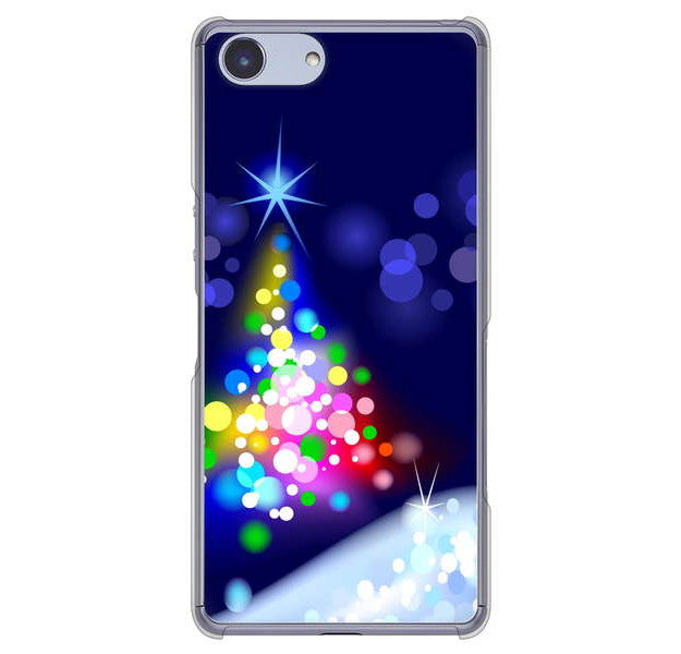Xperia Ace SO-02L docomo 高画質仕上げ 背面印刷 ハードケース クリスマス