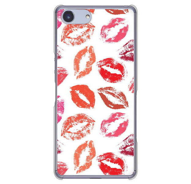 Xperia Ace SO-02L docomo 高画質仕上げ 背面印刷 ハードケース 【734 キスkissキス】